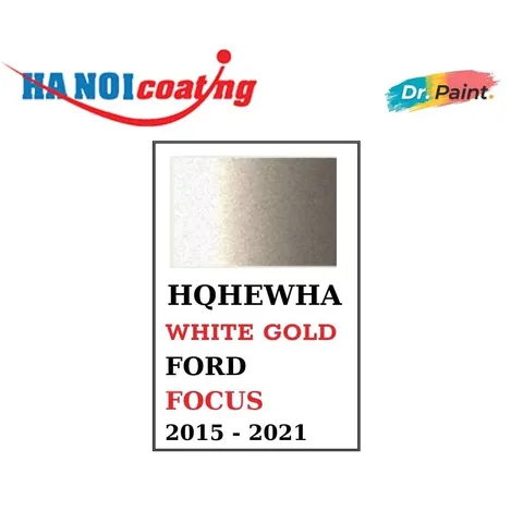 Bình sơn Xịt Xóa Vết Xước Xe Ô tô FORD FOCUS Màu Vàng Cát code HQHEWHA - WHITE GOLD chính hãng DR.PAINT