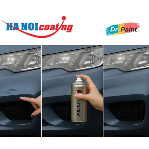 Bình sơn Xịt Xóa Vết Xước Xe Ô tô MAZDA BT-50 Màu XÁM XANH ÁNH KIM code 42B - BLUE REFLEX chính hãng DR.PAINT