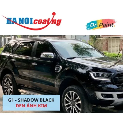 Bình sơn Xịt Xóa Vết Xước Xe Ô tô FORD EVEREST Màu ĐEN ÁNH KIM Code G1 - SHADOW BLACK chính hãng DR.PAINT