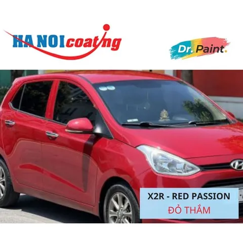 Bình sơn Xịt Xóa Vết Xước Xe Ô tô HYUNDAI GRAND I10 Màu ĐỎ THẮM code X2R - RED PASSION chính hãng DR.PAINT
