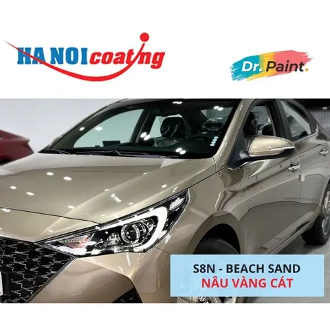 Bình Sơn Xịt Xóa Vết Xước Xe Ô tô HYUNDAI ACCENT Màu NÂU VÀNG CÁT code S8N - BEACH SAND chính hãng DR.PAINT
