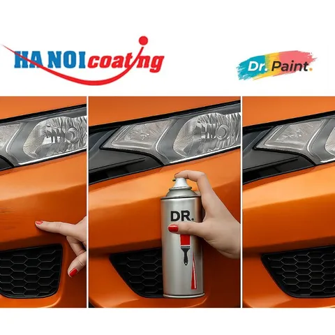 Bình sơn Xịt Xóa Vết Xước Xe Ô tô CHEVROLET COLORADO Màu CAM ÁNH KIM code G18	- ORANGE CRUSH chính hãng DR.PAINT