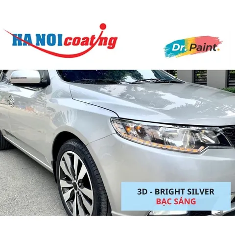 Bình sơn Xịt Xóa Vết Xước Xe Ô tô KIA FORTE Màu BẠC SÁNG Code 3D - BRIGHT SILVER chính hãng DR.PAINT
