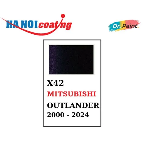 Bình sơn Xịt Xóa Vết Xước Xe Ô tô MITSUBISHI OUTLANDER Màu ĐEN ÁNH KIM code X42 - AMETHYST BLACK chính hãng DR.PAINT