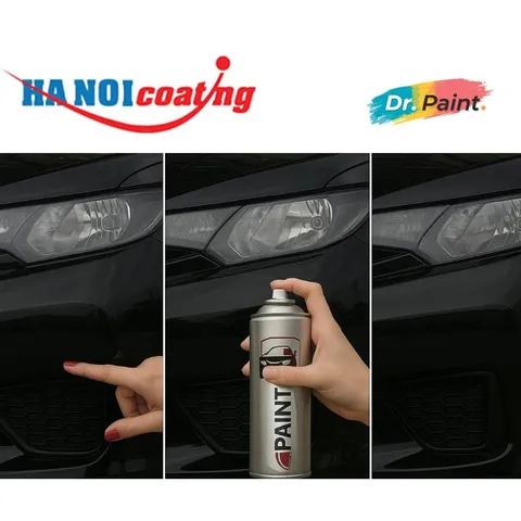 Bình sơn Xịt Xóa Vết Xước Xe Ô tô MITSUBISHI OUTLANDER Màu ĐEN ÁNH KIM code X42 - AMETHYST BLACK chính hãng DR.PAINT