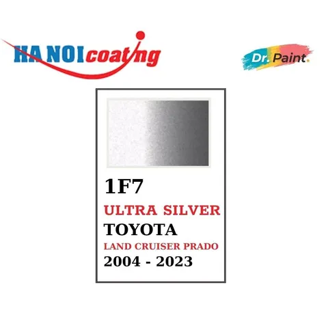 Bình Sơn Xịt Xóa Vết Xước Xe Ô tô TOYOTA LAND CRUISER PRADO Màu BẠC SÁNG Code 1F7 - ULTRA SILVER chính hãng DR.PAINT