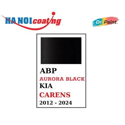Bình sơn Xịt Xóa Vết Xước Xe Ô tô CARENS Màu ĐEN ÁNH KIM code ABP - AURORA BLACK chính hãng DR.PAINT