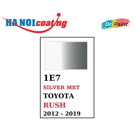 Bình Sơn Xịt Xóa Vết Xước Xe Ô tô TOYOTA RUSH Màu GHI BẠC Code 1E7 - SILVER MET chính hãng DR.PAINT