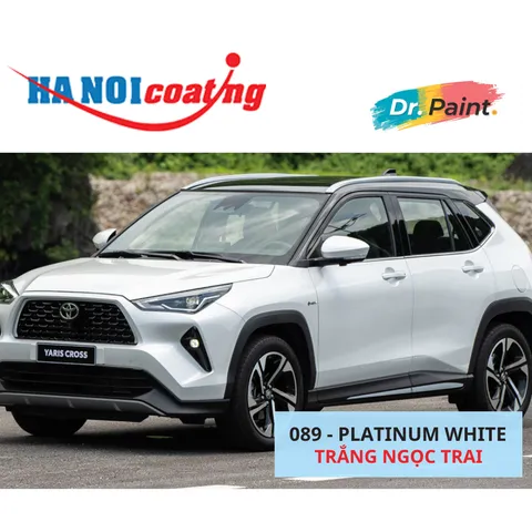 Bình Xịt Xóa Vết Xước Xe TOYOTA YARIS CROSS Màu TRẮNG NGỌC TRAI code 089 - PLATINIUM WHITE chính hãng DR.PAINT