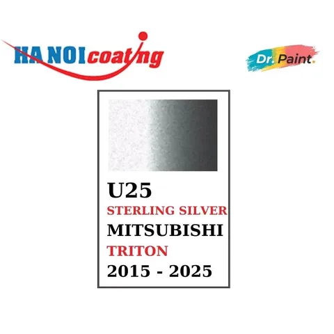 Sơn Xịt Xóa Vết Xước cho xe MITSUBISHI TRITON Màu GHI BẠC code U25 - STERLING SILVER chính hãng DR.PAINT