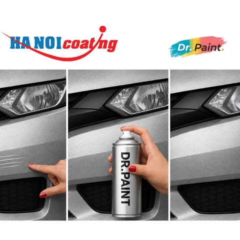 Sơn Xịt Xóa Vết Xước cho xe MITSUBISHI TRITON Màu GHI BẠC code U25 - STERLING SILVER chính hãng DR.PAINT