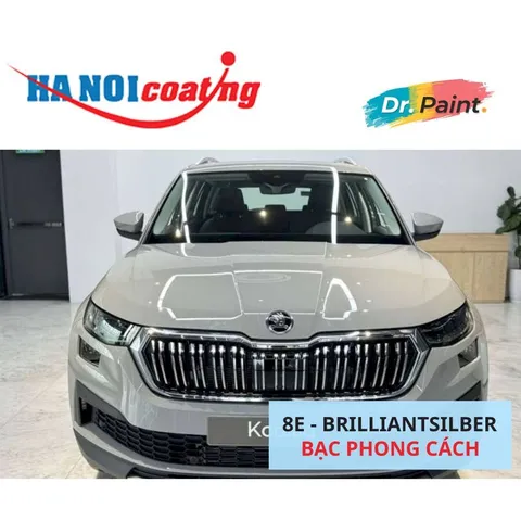 Bình Sơn Xịt Xóa Vết Xước cho xe Ô tô SKODA KODIAQ màu Bạc Phong Cách mã màu 8E - BRILLIANTSILBER chính hãng DR.PAINT