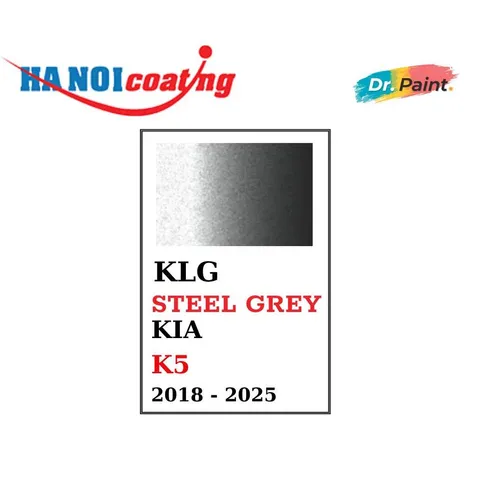 Bình sơn Xịt Xóa Vết Xước Xe Ô tô KIA K5 Màu XÁM THÉP code KLG - STEEL GREY chính hãng DR.PAINT