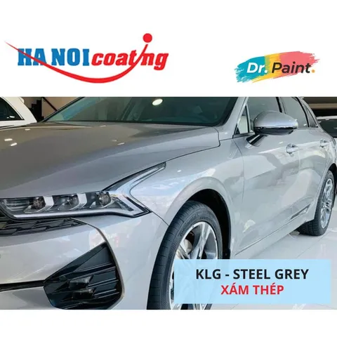 Bình sơn Xịt Xóa Vết Xước Xe Ô tô KIA K5 Màu XÁM THÉP code KLG - STEEL GREY chính hãng DR.PAINT