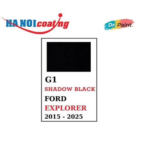 Bình sơn Xịt Xóa Vết Xước Xe Ô tô FORD EXPLORER Màu ĐEN ÁNH KIM Code G1 - SHADOW BLACK chính hãng DR.PAINT