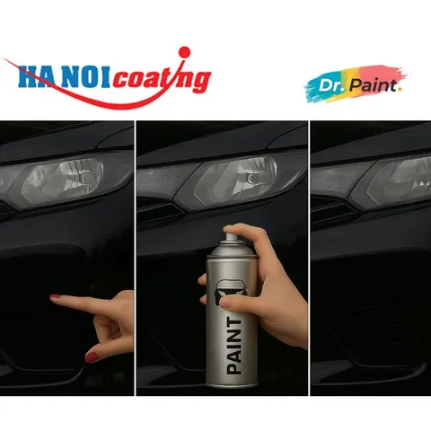 Bình sơn Xịt Xóa Vết Xước Xe Ô tô MITSUBISHI DESTINATOR Màu ĐEN ÁNH KIM code X37 - BLACK PEARL chính hãng DR.PAINT