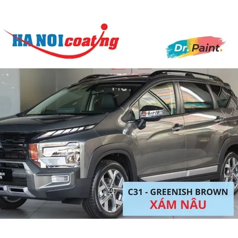 Sơn Xịt Xóa Vết Xước cho xe MITSUBISHI XPANDER Màu XÁM NÂU code C31 - GREENISH BROWN chính hãng DR.PAINT