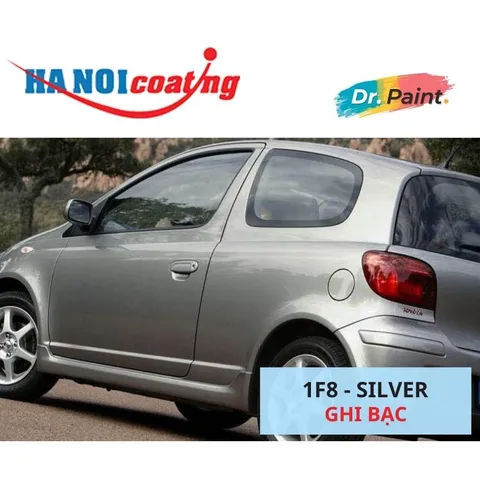 Bình sơn Xịt Xóa Vết Xước Xe Ô tô TOYOTA YARIS Màu GHI BẠC Code 1F8 - SILVER chính hãng DR.PAINT