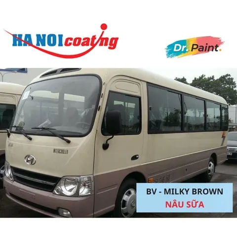 Bình sơn Xịt Xóa Vết Xước Xe Ô tô HYUNDAI COUNTY Màu NÂU SỮA code BV - MILKY BROWN chính hãng DR.PAINT