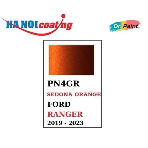 Bình Xịt Xóa Vết Xước cho xe FORD RANGER Màu CAM ĐỎ ÁNH KIM Code PN4GR - SEDONA ORANGE chính hãng DR.PAINT