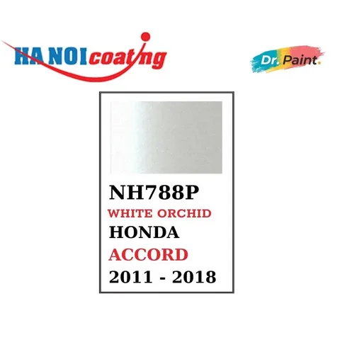 Bình Xịt Sơn Xóa Vết Xước Xe HONDA ACCORD Màu TRẮNG NGỌC TRAI code NH788P - WHITE ORCHID chính hãng DR.PAINT