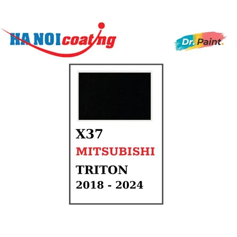 Bình sơn Xịt Xóa Vết Xước Xe Ô tô MITSUBISHI TRITON Màu ĐEN ÁNH KIM code X37 - BLACK PEARL chính hãng DR.PAINT
