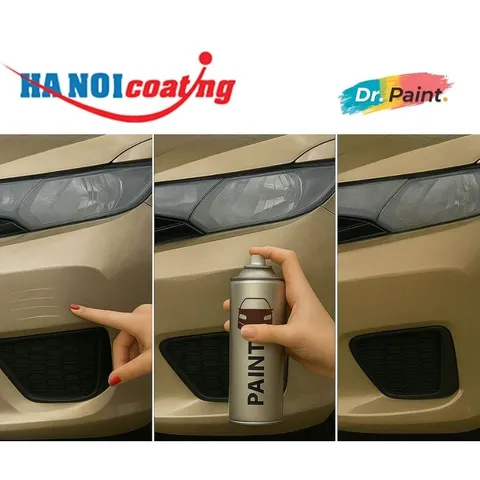 Bình sơn Xịt Xóa Vết Xước Xe Ô tô CHEVROLET CAPTIVA Màu VÀNG CÁT code GCZ - LIGHT GOLD chính hãng DR.PAINT