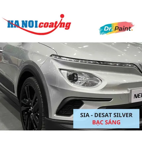 Bình Sơn Xịt Xóa Vết Xước xe Ô tô VINFAST NERIO GREEN màu Bạc Sáng CODE SIA - DESAT SILVER chính hãng DR.PAINT