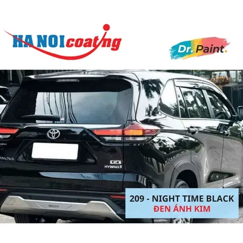 Sơn Xịt Xóa Vết Xước cho xe TOYOTA INNOVA màu ĐEN ÁNH KIM mã màu 209 - NIGHT TIME BLACK chính hãng DR.PAINT