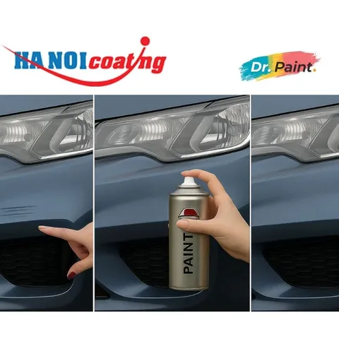 Bình sơn Xịt Xóa Vết Xước Xe Ô tô TOYOTA COROLLA ALTIS Màu XÁM XANH code 1K3 - CELESTITE GREY chính hãng DR.PAINT