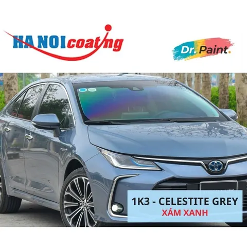 Bình sơn Xịt Xóa Vết Xước Xe Ô tô TOYOTA COROLLA ALTIS Màu XÁM XANH code 1K3 - CELESTITE GREY chính hãng DR.PAINT
