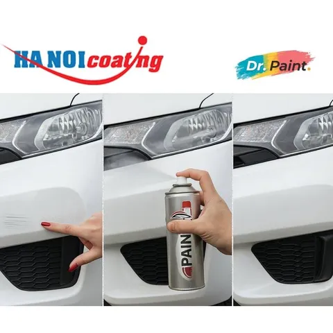 Bình Xịt Sơn Xóa Vết Xước Xe HONDA CITY Màu TRẮNG NGỌC TRAI code NH788P - WHITE ORCHID chính hãng DR.PAINT