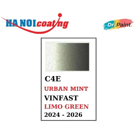 Bình sơn Xịt Xóa Vết Xước cho xe Ô tô VINFAST LIMO GREEN màu Xanh Lá Nhạt mã màu C4E - URBAN MINT chính hãng DR.PAINT