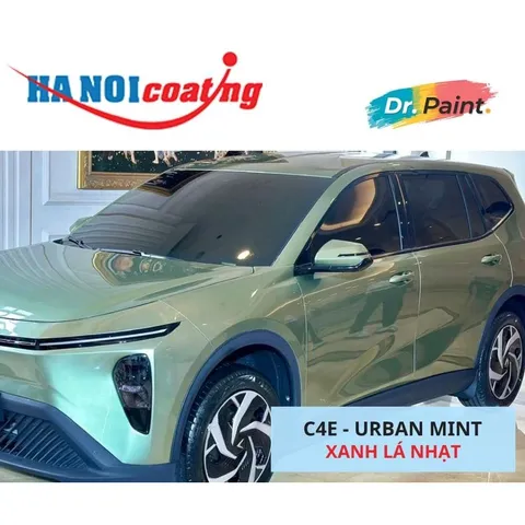 Bình sơn Xịt Xóa Vết Xước cho xe Ô tô VINFAST LIMO GREEN màu Xanh Lá Nhạt mã màu C4E - URBAN MINT chính hãng DR.PAINT