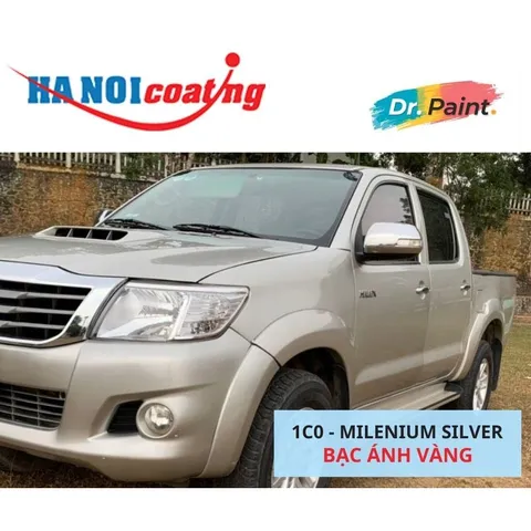 Bình sơn Xịt Xóa Vết Xước Xe Ô tô TOYOTA HILUX Màu BẠC ÁNH VÀNG Code 1C0 - MILENIUM SILVER chính hãng DR.PAINT