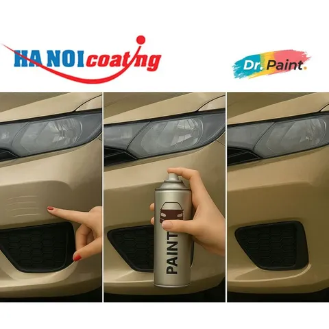 Bình sơn Xịt Xóa Vết Xước Xe Ô tô CHEVROLET LACETTI Màu VÀNG CÁT code GCZ - LIGHT GOLD chính hãng DR.PAINT