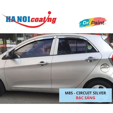 Bình sơn Xịt Xóa Vết Xước Xe Ô tô KIA MORNING Màu BẠC SÁNG Code M8S - CIRCUIT SILVER chính hãng DR.PAINT