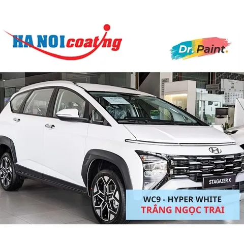 Bình Xịt Xóa Vết Xước Xe HYUNDAI STARGAZER Màu TRẮNG NGỌC TRAI Code WC9 - HYPER WHITE chính hãng DR.PAINT