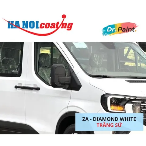Bình sơn Xịt Xóa Vết Xước xe Ô tô FORD TRANSIT Màu TRẮNG KIM CƯƠNG code ZA - DIAMOND WHITE chính hãng DR.PAINT