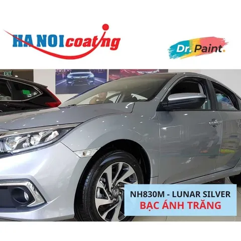 Sơn Xịt Xóa Vết Xước cho xe HONDA CIVIC màu BẠC ÁNH TRĂNG mã màu NH830M - LUNAR SILVER chính hãng DR.PAINT