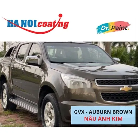 Bình sơn Xịt Xóa Vết Xước Xe Ô tô CHEVROLET COLORADO Màu NÂU ÁNH KIM code GVX - AUBURN BROWN chính hãng DR.PAINT