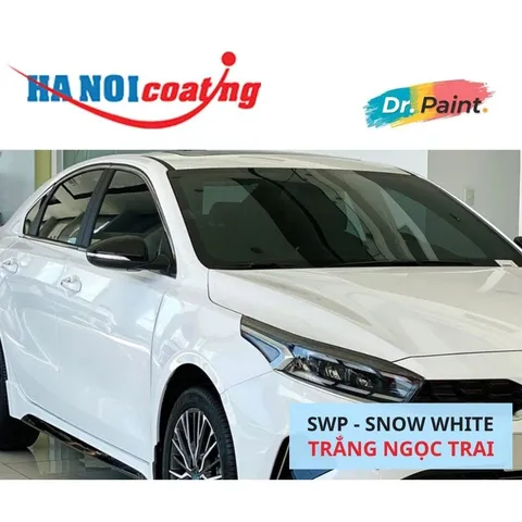 COMBO 2 Bình Xịt Xóa Vết Xước Xe KIA K3 Màu TRẮNG NGỌC TRAI Code SWP - SNOW WHITE chính hãng DR.PAINT