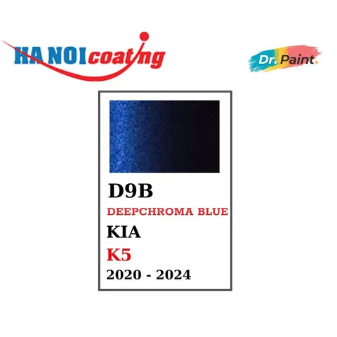 Sơn Xịt Xóa Vết Xước cho xe KIA K5 Màu XANH SẪM code D9B - DEEPCHROMA BLUE chính hãng DR.PAINT