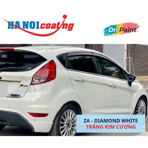 Bình sơn Xịt Xóa Vết Xước xe Ô tô FORD FIESTA Màu TRẮNG KIM CƯƠNG code ZA - DIAMOND WHITE chính hãng DR.PAINT