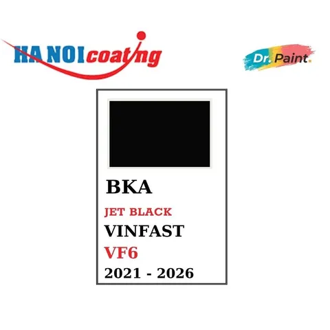 Bình sơn Xịt Xóa Vết Xước cho xe Ô tô VINFAST VF6 màu Đen Bóng mã màu BKA - JET BLACK chính hãng DR.PAINT