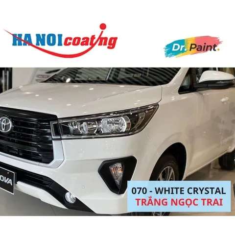 Bình Xịt Xóa Vết Xước Xe TOYOTA INNOVA Màu TRẮNG NGỌC TRAI Code 070 - WHITE CRYSTAL chính hãng DR.PAINT