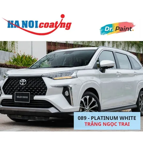 Bình Xịt Xóa Vết Xước Xe TOYOTA VELOZ Màu TRẮNG NGỌC TRAI code 089 - PLATINIUM WHITE chính hãng DR.PAINT