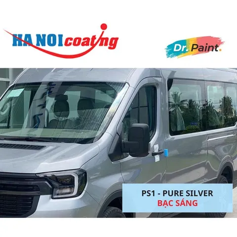 Bình sơn Xịt Xóa Vết Xước Xe Ô tô FORD TRANSIT Màu BẠC SÁNG code PS1 - PURE SILVER chính hãng DR.PAINT