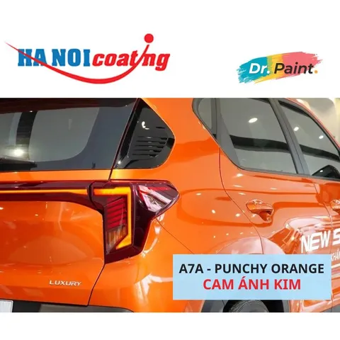 Bình sơn Xịt Xóa Vết Xước Xe Ô tô KIA SONET Màu CAM ÁNH KIM code A7A - PUNCHY ORANGE chính hãng DR.PAINT
