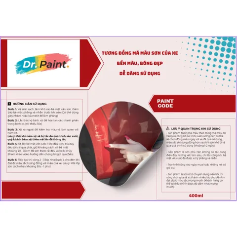Bình sơn Xịt Xóa Vết Xước Xe Ô tô FORD TRANSIT Màu BẠC SÁNG code PS1 - PURE SILVER chính hãng DR.PAINT